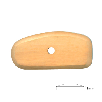 Flat Curved Wooden Throwing Rib