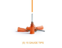 Xiem Tools Prescision Tip 15 gauge (Orange) 5 pack