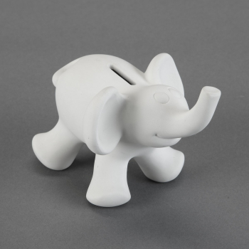 Bisque Cute Elephant Bank 6.1 x 4.6 x 4.3Inch