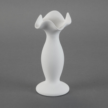 Bisque Slender Free Form Vase 4.8 x 5.1 x 7.9inch