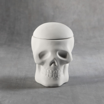 Bisque Skull Box 4.25 x 4.75 x 4.52inch