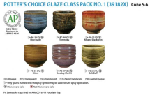 Amaco Potters Choice Class Pack No1 - 6 Colours 16oz each