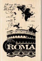 Wood Stamp- Vintage-Roma Collage