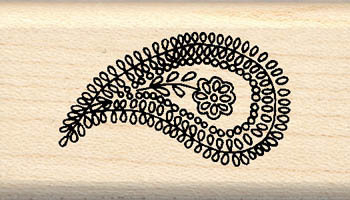 Wood Stamp- Spring Collection-Textile Paisley
