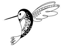 Wood Stamp-Animals & Birds-Fancy Hummingbird