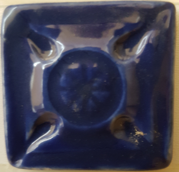 P2077 Potterycrafts Once Fired DARK BLUE Glaze