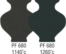 Professional Smooth Black Clay PF680 1140-1260C