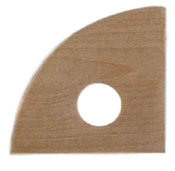 Triangle Curve Wooden Throwing Rib