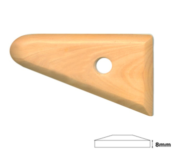 Long Triangle Wooden Throwing Rib