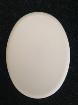 Oval Bisque Tile 128 x 96 x 6mm