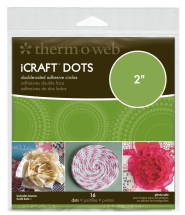 ThermoWeb iCraft 2inch Adhesive Dots Double sided - 16/pack