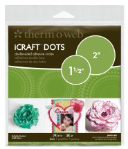 ThermoWeb iCraft Adhesive Dots 1.5 & 2inch Dots - mixed pack