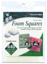 ThermoWeb White Foam Squares Value Pack