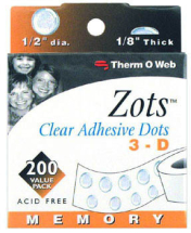 ThermoWeb - Zots Memory 1/2inch 200 pack
